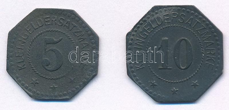 Németország / Weimari Köztársaság / Segeberg ~1920. 5pf + 10pf Zn szükségpénz T:2- Germany / Weimar Republic / Segeberg ~1920. 5 Pfennig + 10 Pfennig Zn necessity money (notgeld) C:VF