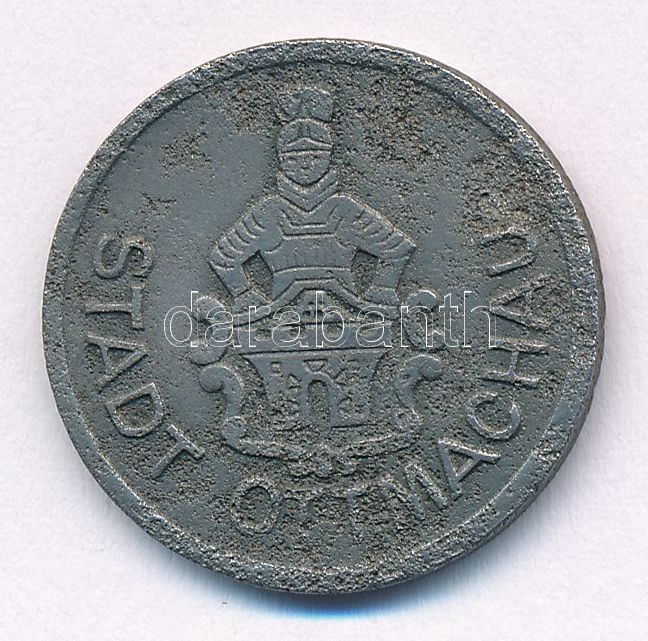 Németország / Weimari Köztársaság / Ottmachau 1920. 25pf Zn szükségpénz T:3 korr. Germany / Weimar Republic / Ottmachau 1920. 25 Pfennig Zn necessity money (notgeld) C:F corrosion - Image 2