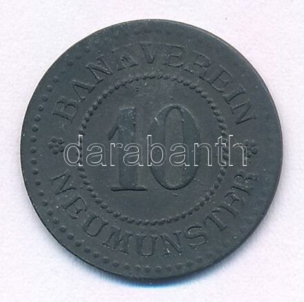 Németország / Weimari Köztársaság / Neumünster ~1920. 10pf Zn szükségpénz T:2-,3 Germany / Weimar Republic / Neumünster ~1920. 10 Pfennig Zn necessity money (notgeld) C:VF,F