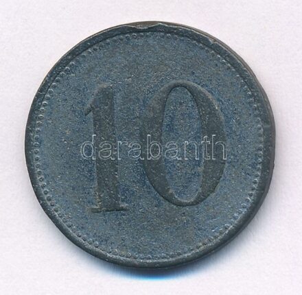 Németország / Weimari Köztársaság / Stettin ~1920. 'Vulkán Részvénytársaság' ebédjegy Zn T:3 Germany / Weimar Republic / Stettin ~1920. 'Vulcan Stettin' lunch token Zn C:F