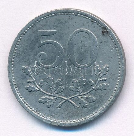 Németország / Weimari Köztársaság / Berndorf ~1920. 50 Pfennig 'Berndorfi Fémárugyár' Fe T:3 Germany / Weimar Republic / Berndorf ~1920. 50 Pfennig 'Berndorfer Metallwarenfabrik' Fe C:F