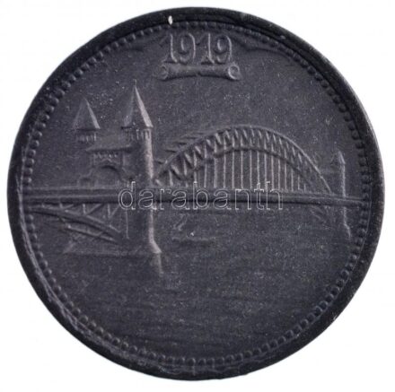 Németország / Weimari Köztársaság / Bonn 1919. 5pf Zn szükségpénz T:2 Germany / Weimar Republic / Bonn 1919. 5 Pfennig Zn necessity money (notgeld) C:XF