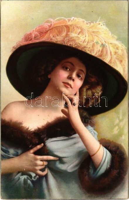 Frauenschönheiten / Lady art postcard. Photochromie Serie 1. No. 6.