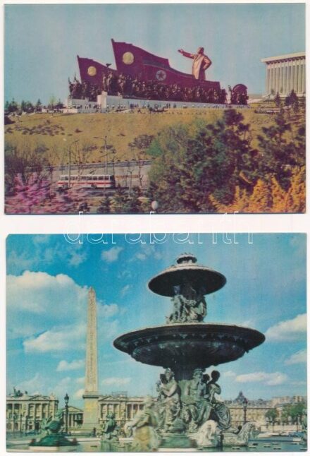 4 db MODERN 3D dimenziós motívum képeslap / 4 modern dimensional (3D) motive postcards