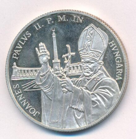 1991. 500Ft Ag 'II. János Pál pápa látogatása' T:PP fo. Adamo EM120