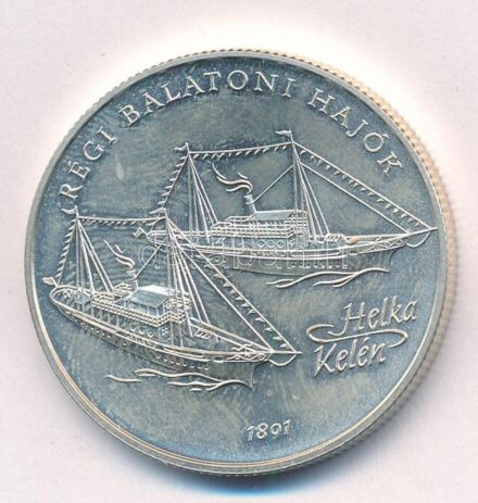 1997. 2000Ft Ag 'Régi balatoni hajók / Helka és Kelén' T:BU Adamo EM146