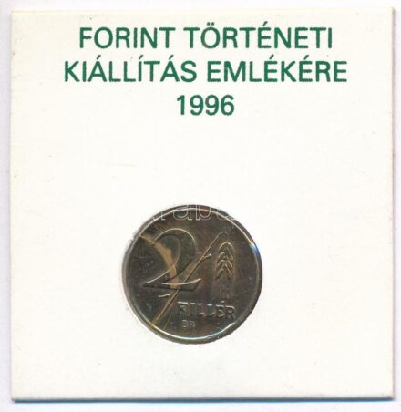 1946. 2f Cu-Zn 'OTP Bank XV. kerületi Fiók / Forint Történeti Kiállítás emlékére 1996' papírtasakban T:2,2- Adamo F1