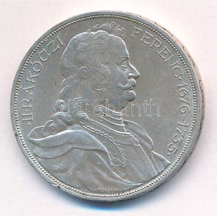 1935. 2P Ag 'Rákóczi' T:1- patina, kis ph Adamo P7.2