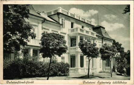1932 Balatonfüred, Balatoni Szövetség üdülőháza (EK)
