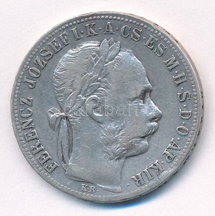 1886KB 1Ft Ag 'Ferenc József / Barokk címer' T:2- patina, kis ph Hungary 1886KB 1 Forint Ag 'Franz Joseph' C:VF patina, small edge error Adamo M15