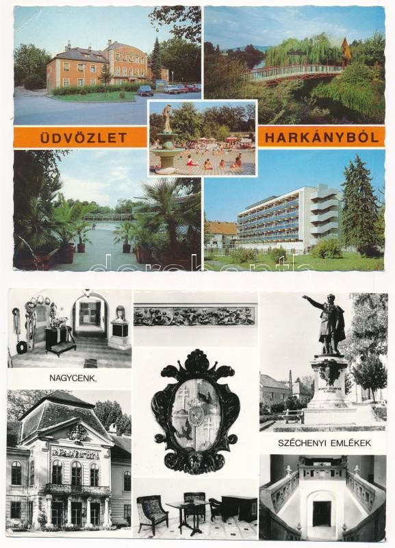 50 db MODERN magyar város képeslap / 50 modern Hungarian town-view postcards