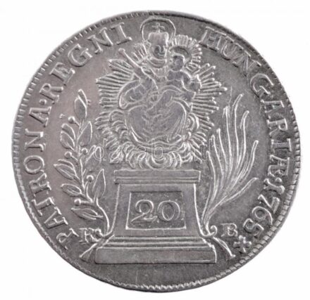 1765K-B 20kr Ag 'Mária Terézia' (6,56g) T:2,2- patina Hungary 1765K-B 20 Kreuzer Ag 'Maria Theresia' (6,56g) C:XF,VF patina Huszár: 1699., Unger III.: 1240.a