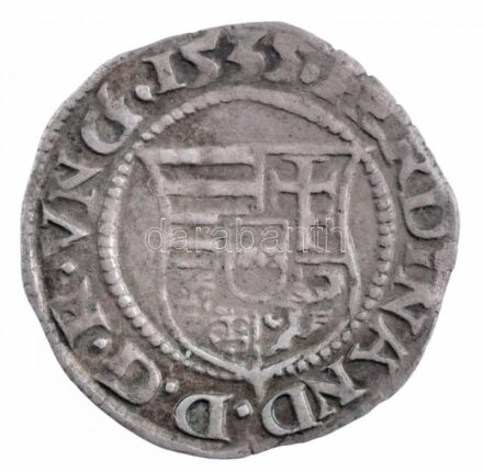 1535K-B Denár Ag 'I. Ferdinánd' (0,55g) T:2 patina Hungary 1535K-B Denar Ag 'Ferdinand I' (0,55g) C:XF patina Huszár: 935., Unger II.: 745.a