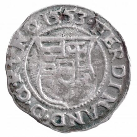 1553K-B Denár Ag 'I. Ferdinánd' (0,53g) T:2- patina Hungary 1553K-B Denar Ag 'Ferdinand I' (0,53g) C:VF patina Huszár: 935., Unger II.: 745.a