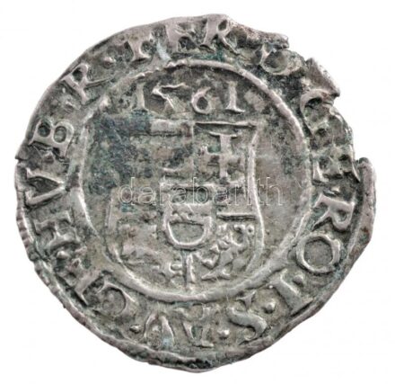 1561K-B Denár Ag 'I. Ferdinánd' (0,60g) T:2- patina Hungary 1561K-B Denar Ag 'Ferdinand I' (0,60g) C:VF patina Huszár: 936., Unger II.: 748.a