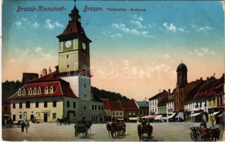 1912 Brassó, Kronstadt, Brasov; Tanácsház / Rathaus / town hall (EK)
