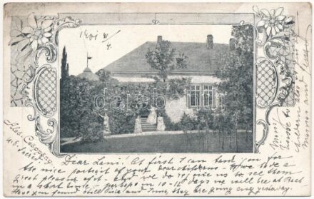1901 Alsócsöpöny, Alsó-Csöppöny, Dolny Cepen (Szered, Sered); Uradalmi kastély / manor castle. Art Nouveau, floral (EK)