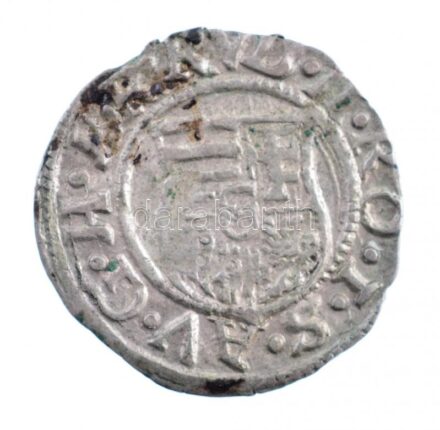 1583K-B Denár Ag 'Rudolf' (0,38g) T:2,2- patina Hungary 1583K-B Denar Ag 'Rudolf' (0,38g) C:XF,VF patina Huszár: 1059.,Unger II.: 811.a