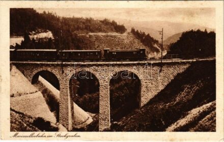 1930 Mariazellerbahn im Stockgraben / railway line, train (EK)