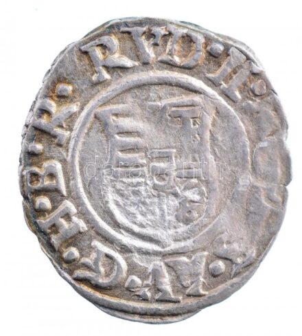 1591K-B Denár Ag 'Rudolf' (0,41g) T:2- patina Hungary 1591K-B Denar Ag 'Rudolf' (0,41g) C:VF patina Huszár: 1059.,Unger II.: 811.a