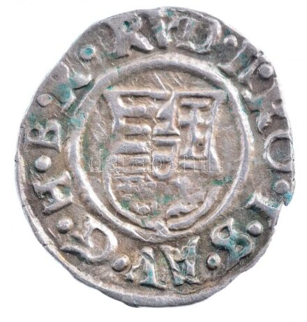 1592K-B Denár Ag 'Rudolf' (0,50g) T:2- patina Hungary 1592K-B Denar Ag 'Rudolf' (0,50g) C:VF patina Huszár: 1059.,Unger II.: 811.a