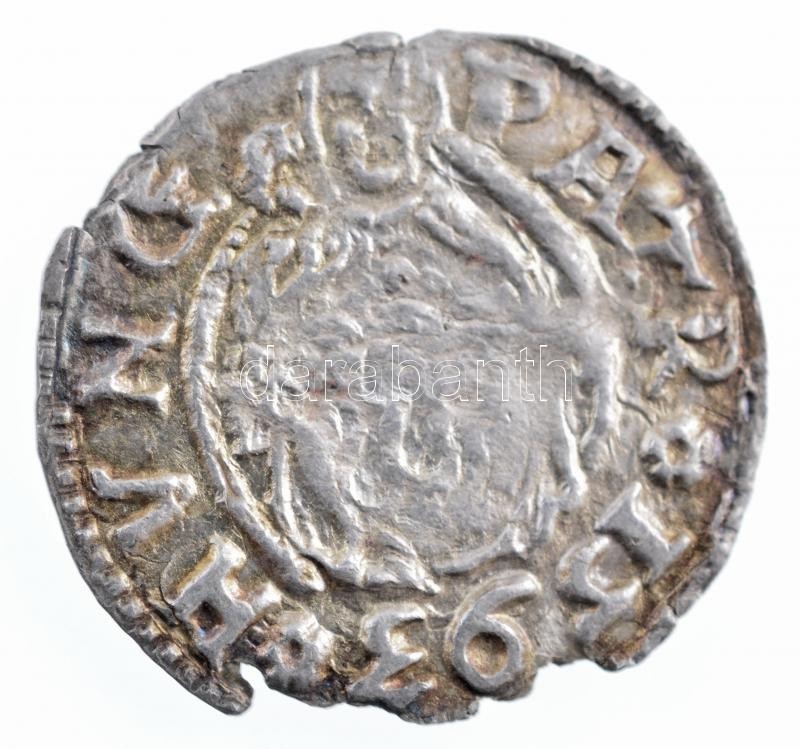 1593K-B Denár Ag 'Rudolf' (0,37g) T:2- patina, peremhiány Hungary 1593K-B Denar Ag 'Rudolf' (0,37g) C:VF patina, part of the edge is missing Huszár: 1059.,Unger II.: 811.a - Image 2