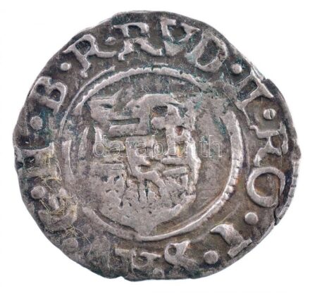 1600K-B Denár Ag 'Rudolf' (0,58g) T:2- patina Hungary 1600K-B Denar Ag 'Rudolf' (0,58g) C:VF patina Huszár: 1059.,Unger II.: 811.a