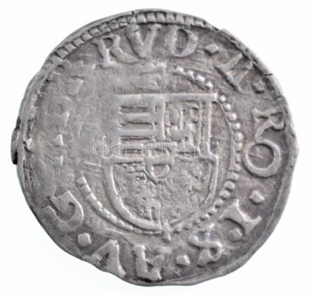 1601K-B Denár Ag 'Rudolf' (0,55g) T:2-,3 patina Hungary 1601K-B Denar Ag 'Rudolf' (0,55g) C:VF,F patina Huszár: 1059.,Unger II.: 811.a