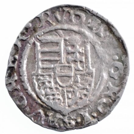 1608K-B Denár Ag 'Rudolf' (0,46g) T:2- patina Hungary 1608K-B Denar Ag 'Rudolf' (0,46g) C:VF patina Huszár: 1060.,Unger II.: 812