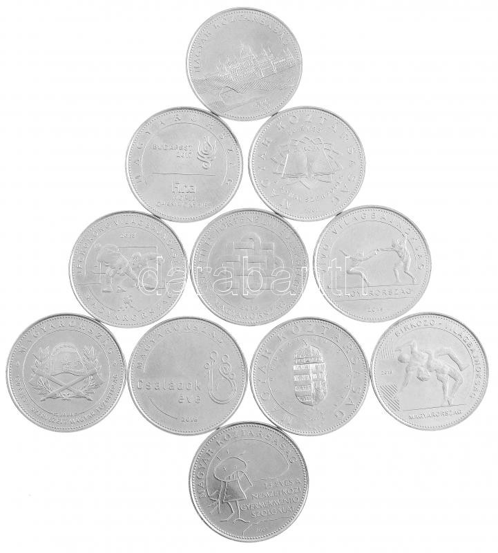 2004-2020. 50ft Cu-Ni (11xklf) emlékkiadások rolniból T:1,1-