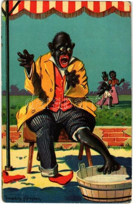 1910 Black man humour. litho s: Donadini jr. (EK)