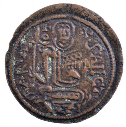1172-1196. Rézpénz Cu 'III. Béla' (2,96g) T:1-,2 patina Hungary 1172-1196. Copper Coin Cu 'Béla III' (2,96g) C:AU,XF patina Huszár: 72., Unger I.: 114.