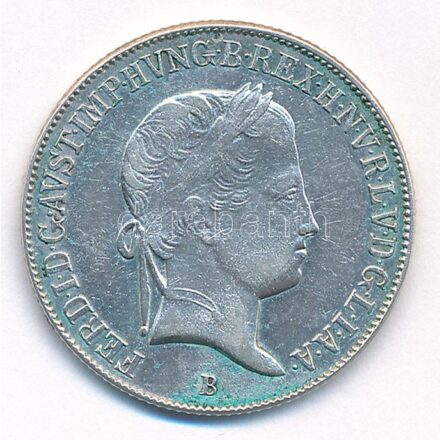 1843B 20kr Ag 'V. Ferdinánd' T:2 patina Hungary 1843B 20 Kreuzer Ag 'Ferdinand V' C:XF patina Huszár:2081.,Unger III.: 1419.