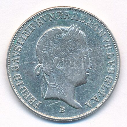 1844B 20kr Ag 'V. Ferdinánd' T:2,2- patina, karc Hungary 1844B 20 Kreuzer Ag 'Ferdinand V' C:XF,VF patina, scratches Huszár:2081.,Unger III.: 1419.