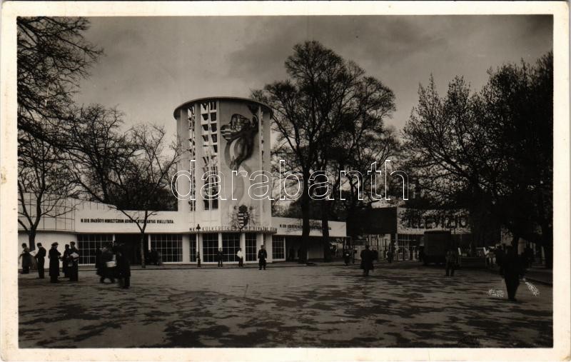 1938 Budapest XIV. Budapesti Nemzetközi Vásár a Városligetben, M. Kir. Külkereskedelmi Hivatal Kiállítása, Televízió pavilon (Rb)