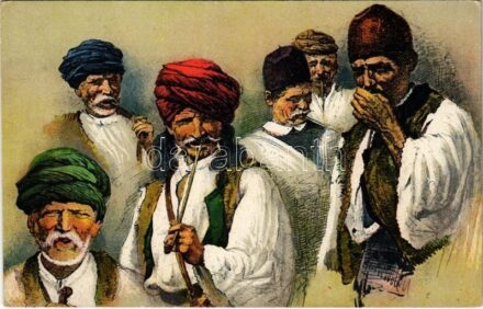 Bosnische Bauern / Bosnyák parasztok / Bosnian folklore + 'K.u.k. 30 cm Mörserbatterie Zensuriert'