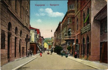 Sarajevo, street, shop of Leon Finzi