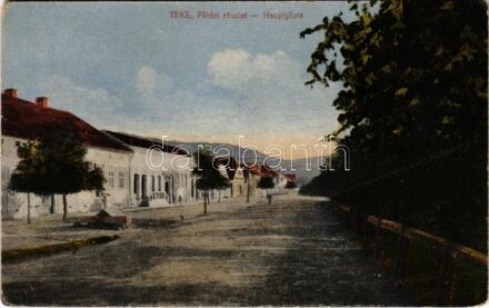 Teke, Tekendorf, Teaca; Fő tér. Fogyasztási szövetkezet kiadása / Hauptplatz / main square (EM)