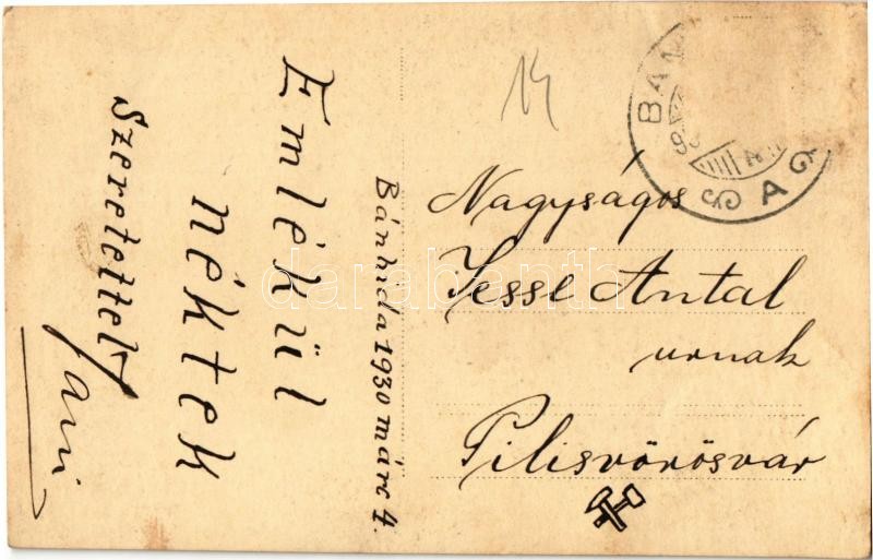 1930 Bánhida (Tatabánya), Turul emlékmű. photo (EB) - Image 2