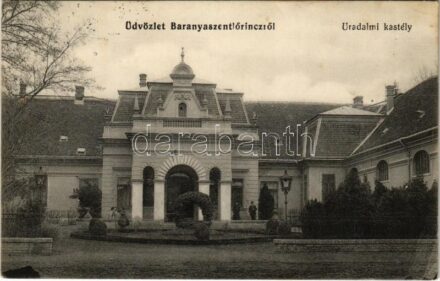 1914 Szentlőrinc, Baranyaszentlőrincz (Baranya); Uradalmi kastély. Steegmüller fényirda