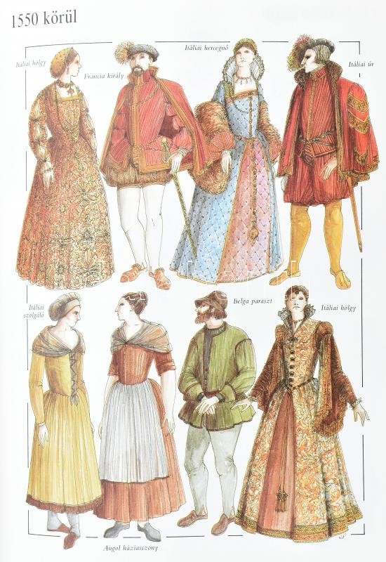 John Peacock: Nagy kosztümös könyv. Képes divattörténet az ókortól napjainkig. Ford.: Székely Levente, Vörös András. Bp., 1993., Littoria. Kiadói egészvászon-kötés, kiadói papír védőborítóban. - Image 3