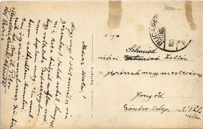 1927 Budapest, Országház Budáról nézve. photo (EK) - Image 2