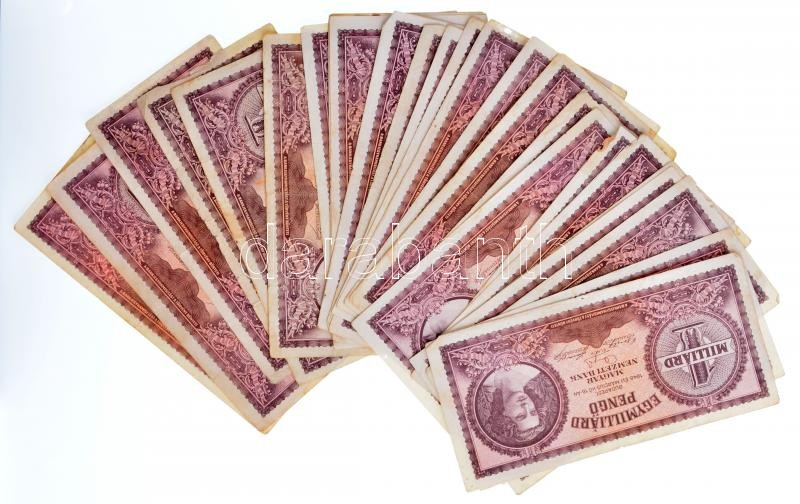 1946. 1.000.000.000P (26x) T:III,III- közte folt, anyaghiány, kis szakadás Adamo P28