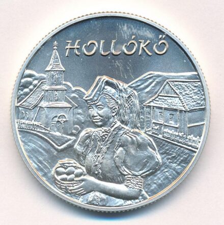 2003. 5000Ft Ag 'Hollókő' kapszulában, tanúsítvánnyal, az MNB színes tájékoztatójával T:BU Adamo EM185