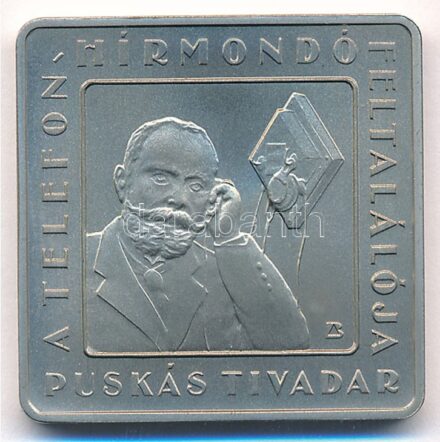 2008. 1000Ft Cu-Ni 'Telefonhírmondó - Puskás Tivadar' kapszulában, az MNB színes tájékoztatójáva T:BU Adamo EM216
