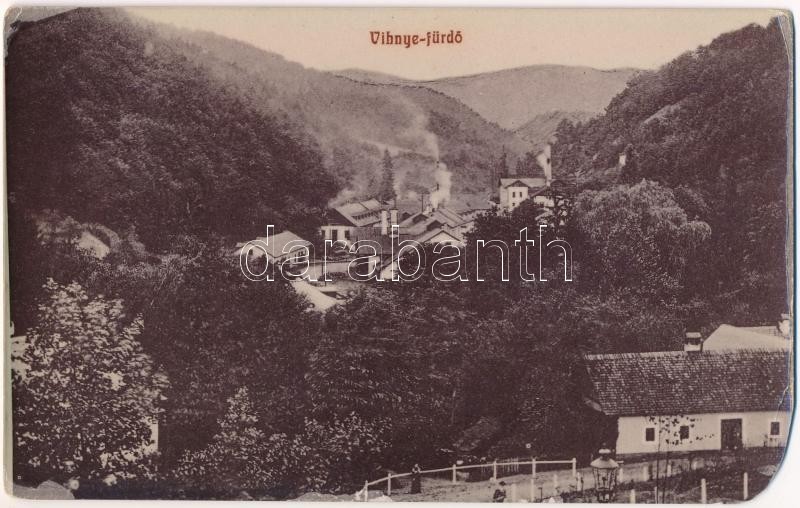 1909 Vihnye, Vihnyefürdő, Kúpele Vyhne; Joerges Á. özv. és fia 930. 1907. (b)