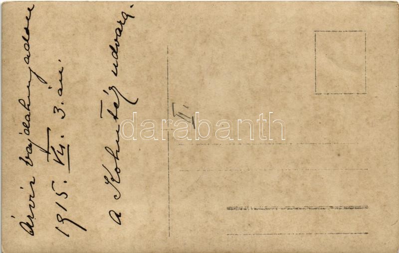 1915 Vajdahunyad, Hunedoara; árvíz a Kohuték udvarán / flood. photo - Image 2