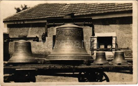 1928 Érsekújvár, Nové Zámky; kész harangok / church bells ready for the consecration. Foto Rétfalvi photo (fl)