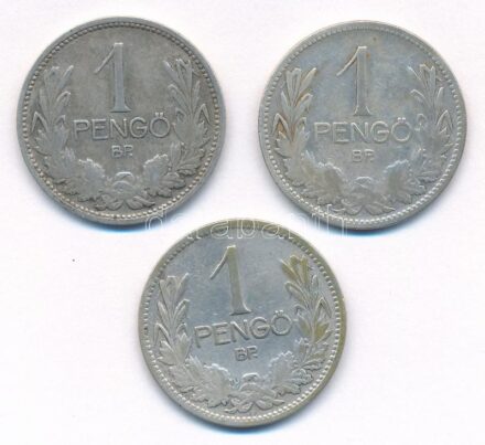 1926. 1P Ag (2x) + 1927. 1P Ag T:2- patina Adamo P6