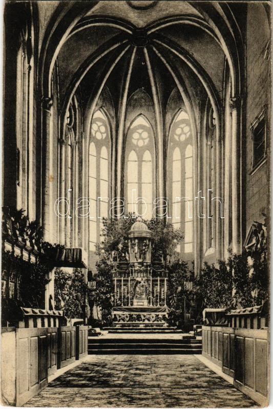 1917 Gyulafehérvár, Alba Iulia; Székesegyház belseje, főoltár / cathedral interior, main altar (EK)
